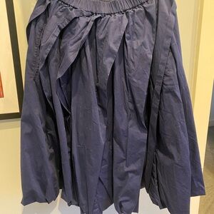 Marni Navy A-Line Skirt